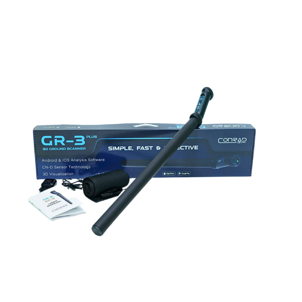 Conrad GR-3 Plus detector with single probe and accessories