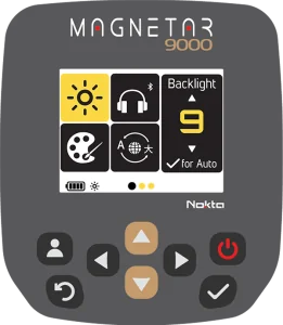 Nokta Magnetar 9000 Long Range Gold and Metal Detector magnetar-9000-detector-screen