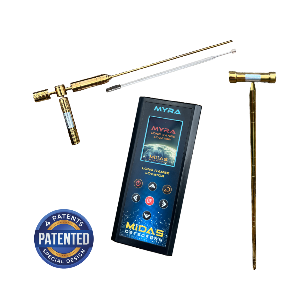 Midas Myra Pro Long Range Gold Locator for gold, metals, cavities and underground targets