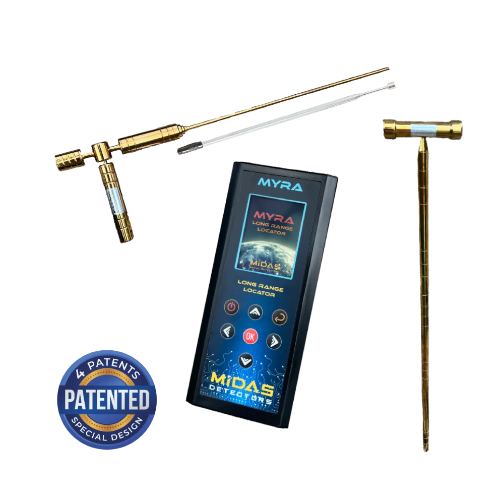 Professional Best Metal Detectors | Latest Models & Brands Midas Myra Pro Long Range Gold Locator for gold, metals, cavities and underground targets